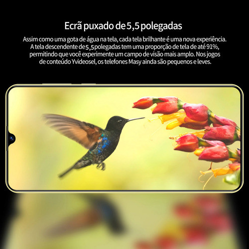 Telefone Barato Android Skin Adesiva S23ultra 5.5 Azul 1