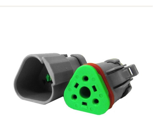 Conector Deutsch De 3 Pines P/ Uso En Maquinaria Vial (cat) 0
