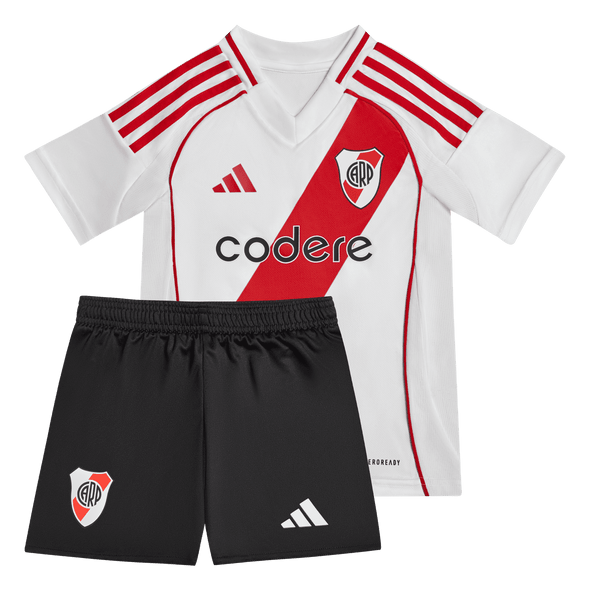 Adidas River Plate 24/25 Kids' Home Minikit | AEROREADY Technology | Eco-Friendly | Classic Design