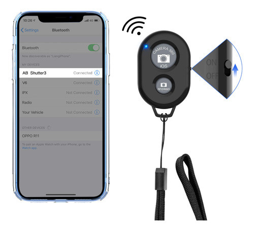 Obturador Remoto De Camara Inalambrica Para Phone Y Android 1