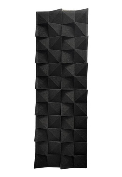 Paneles Acústicos Jagged 4d Color Negro 40x120cm 53mm 0