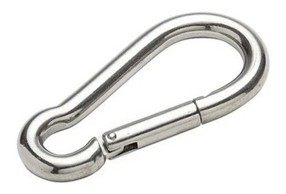 Mosquetão Náutico 6x60 Em Inox 316 Com Trava Simples 0