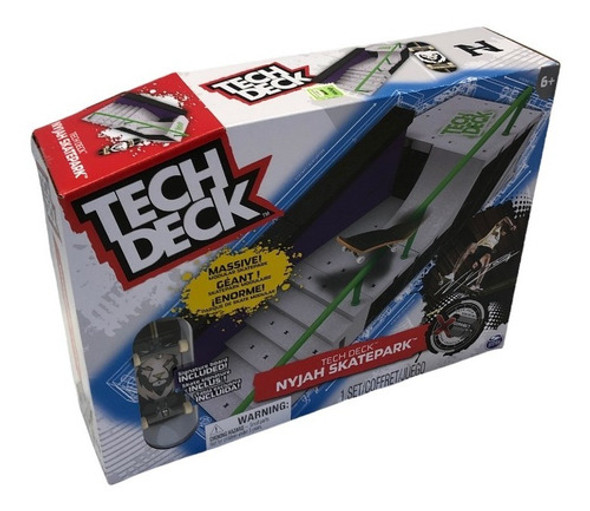 Tech Deck Nyjah Skatepark Finger Skate Con Obstaculos 1