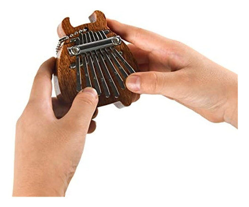 8 Teclas Mini Kalimba Exquisito Dedo Pulgar Piano Marimba Mu 0