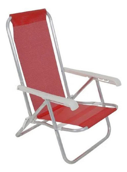 Cadeira Reclinável Lazy Sannet 4 Posições Vermelho - Belfix 0