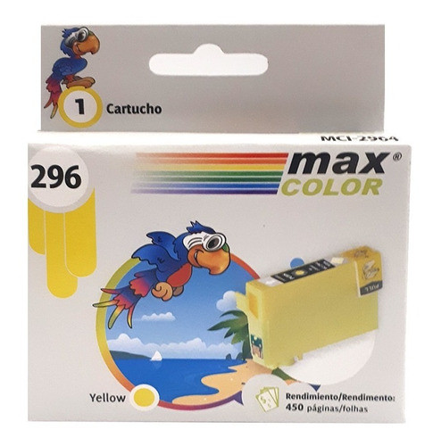Cartucho Maxcolor Amarillo Compatibl Epson Expression Xp-231 0
