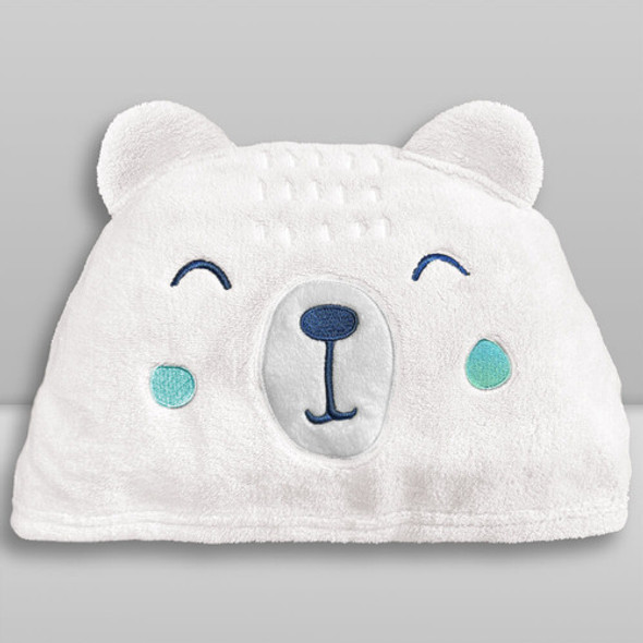 Toalha De Banho Com Capuz Comfort Power Sec Urso Branco 1 Toalha De Banho Com Capuz Comfort Power Sec Urso Branco 1