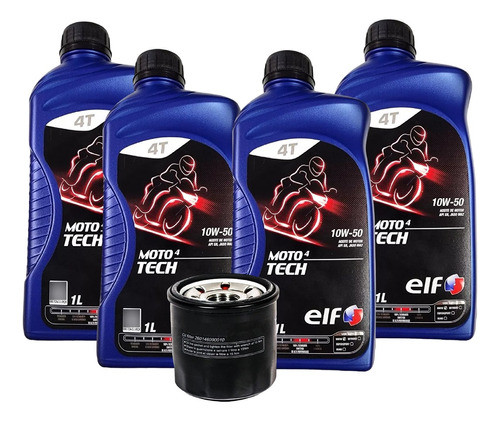 Kit Sevice Benelli 600 Tnt Filtro / 4 Aceites Elf 10w50 Full 0