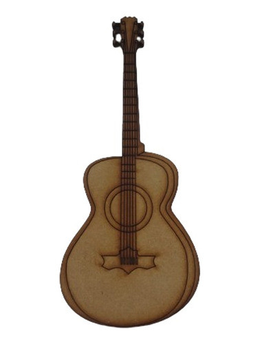Guitarras Grabadas Mdf En 2 Medidas 0