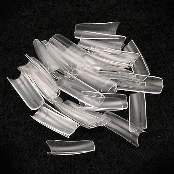 500pcs Claro Francés Acrílico Artificiales Falsos Falsos Con 1 500pcs Claro Francés Acrílico Artificiales Falsos Falsos Con 1