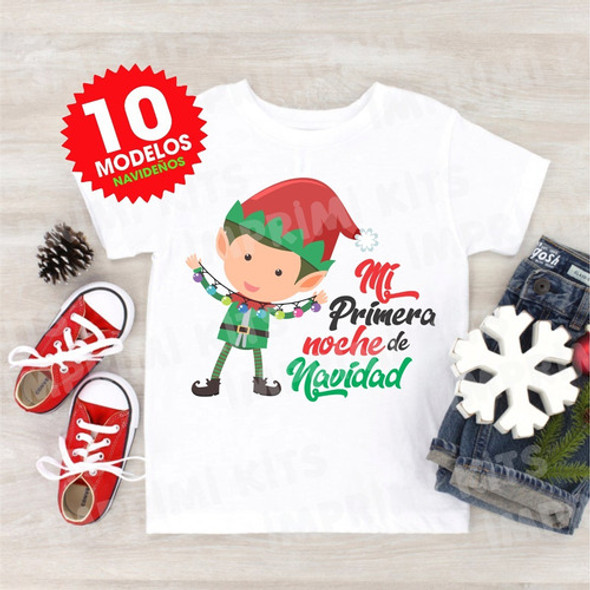 Plantillas Sublimar Remeras Navidad Diseños Infantiles #1 1