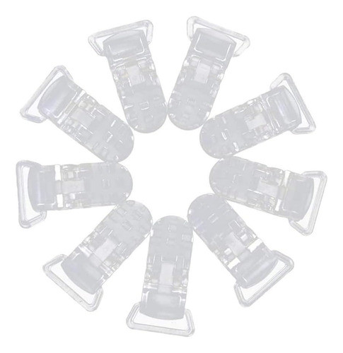 Clips Para Portachupetes Transparentes X15uds La Fabriquita 0