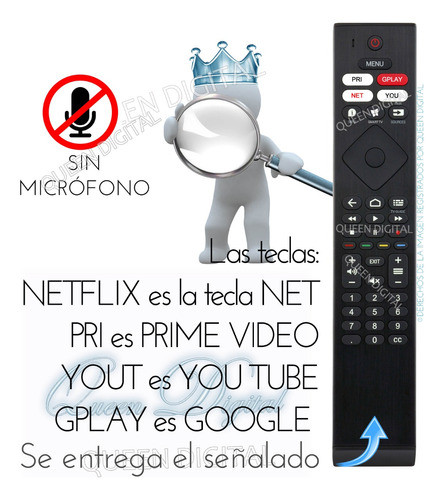 Control Remoto Para Smarttv Philips Mod Pud6654 Phd6927 5565 1