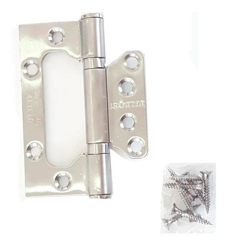 Bisagra Omega 100 X 75 X 2 Mm Acero Inoxidable Encolizada 0