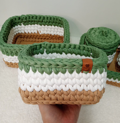 Kit Higiene Para Bebê Em Fio De Malha 1