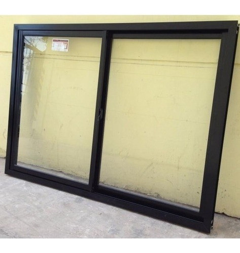 Ventana Aluminio Herrero Negra 4mm 150x80 1