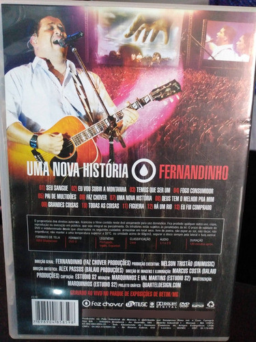 Dvd Fernandinho Uma Nova História 1