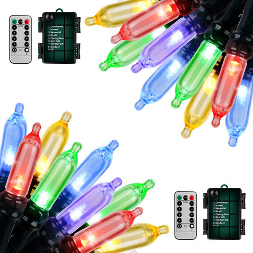 Luces De Navidad Koxly Funciona Con Bateras, 18 Pies, 50 Luc 0