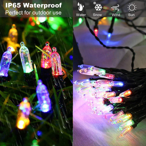 Luces De Navidad Koxly Funciona Con Bateras, 18 Pies, 50 Luc 1
