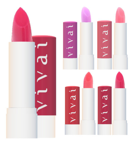 24 Lip Balm Labial (4 Cores) 3236 - Kit Vivai Atacado Sj 0