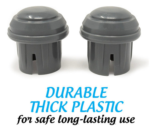 Deslizadores Para Andadores Con Forma De Hongo, 1 Par (gris) 1