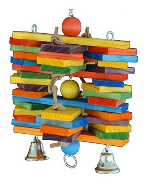 Super Bird Creations 11 Por 7 Pulgadas Woodpile Bird Toy Gra 0