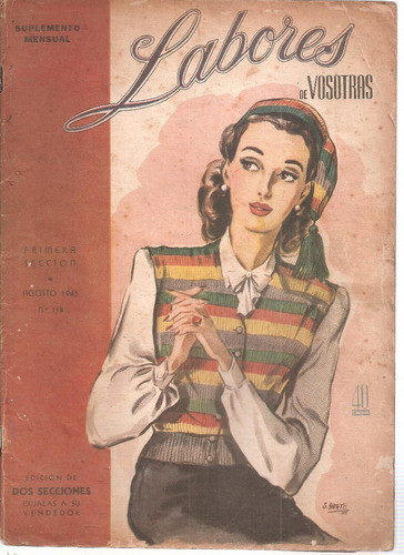 Revista Labores Nº 118 Agosto 1945 Con Molde 0