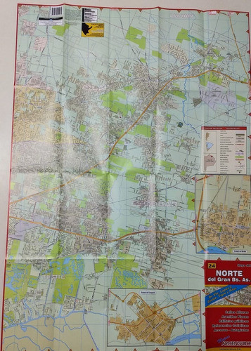 Mapa Norte Del Gran Bs. As-vte López A Zárate, Tigre Y Pilar 1