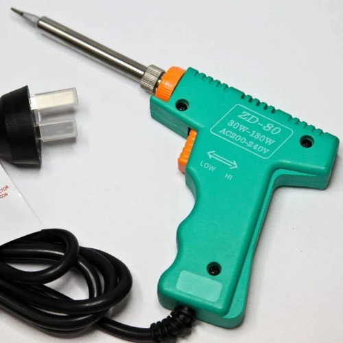 Combo Soldador Pistola 130w Tester 830 Soporte 6 Pzas    N25 1