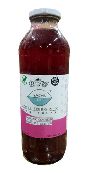Jugo De Frutilla Con Stevia Savona Fit X 500cc 0