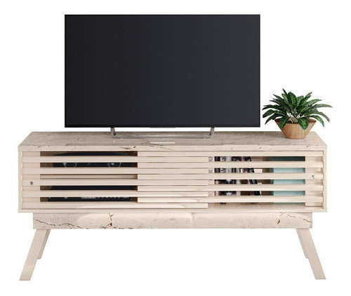 Rack Para Tv Até 65 Polegadas 2 Portas 2 Nichos Frizz 1