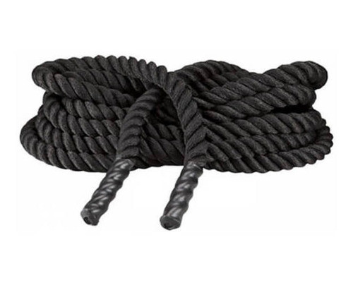 Corda Naval Polietileno Preta 32mm C/ Acabamento 7mts 0