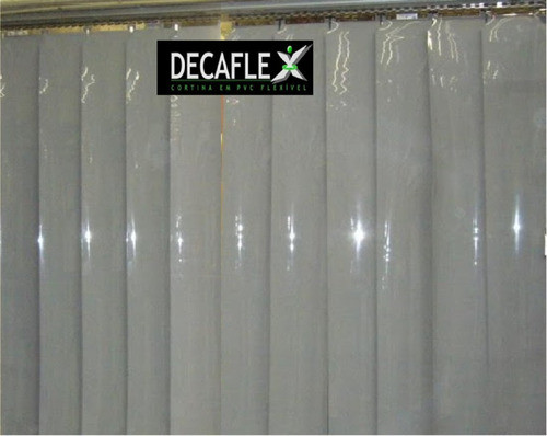 2 Cortinas Pvc Cinza 0,90(l)x2,10(a) Completa Frete Incluso 1