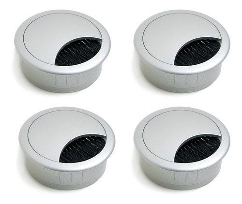 Pasacable Redondo 60mm Blanco Con Cepillo Eurohard X50 Unid 0