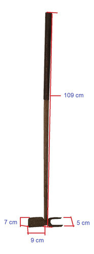 Azada Zapa Zapin Pico Ancho Corazón Jardinería 1