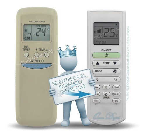 Control Remoto Aire Acondicionado Para Rcs-7s1e Reemplazo 1