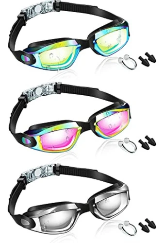 Flutesan Paquete De 3 Gafas De Natación Anti 0