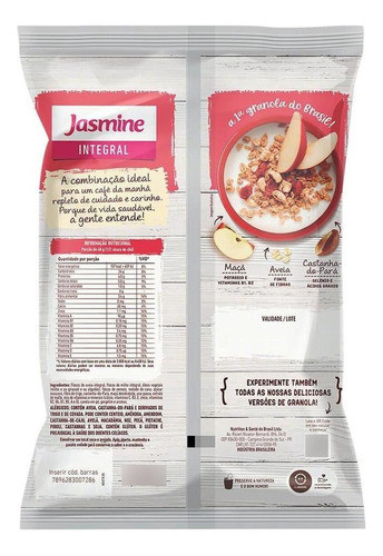 Kit C/ 4 Granola Integral Maça E Canela Jasmine - 1000g 1