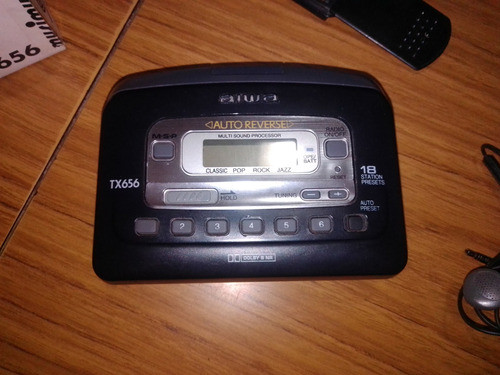 Walkman Aiwa Hs-tx656 En Caja Con Manual (leer Descripcion) 1