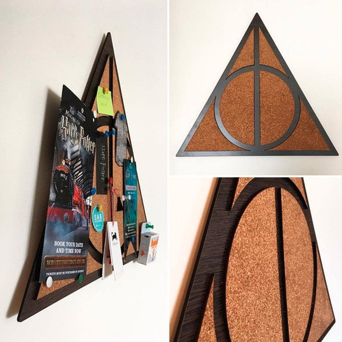 Pizarra Corcho 41x37 Harry Potter Reliquias De La Muerte 1