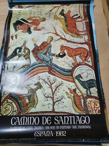 Antiguo Afiche Turistico Orig.españa-camino De Santiago-a131 0