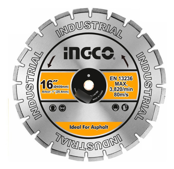 Disco P Maquina Pavimento 405mm 16 Ingco Dmd064051 0