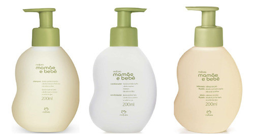 Set: Shampoo/ Acondicionador/ Jab Liquido Mamá Y Bebé Natura 0