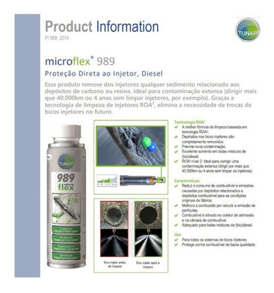 Tunap 989 Limpeza Para Motores A Diesel Original 950ml 1