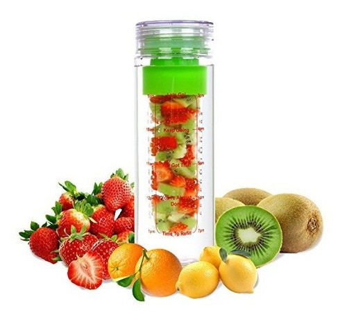 Botella De Agua Infusor De Fruta La Organics - 100% A Prueba 0