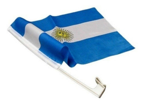 Bandera Tela P/ventanilla Auto 20x30cm Mastil 30cm Mundial $ 0