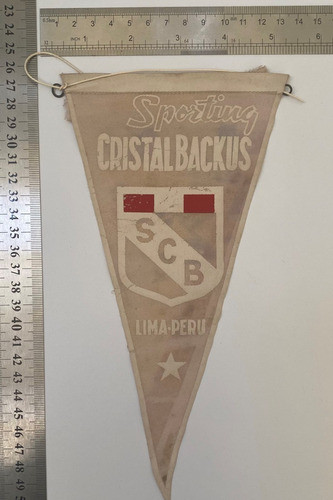 Banderín Sporting Cristal Fútbol Perú 23 Cm Largo, B10 0