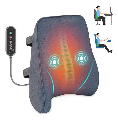 Almohada De Soporte Lumbar Calefactada Snailax Para Silla De 0