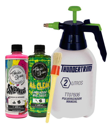 Kit Pulverizador Brocha Apc Acondicionador Toxic Shine 0