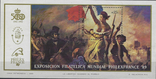 Lote3202 Argentina 1989 Gj# Hb# 78 Mint Francia 0